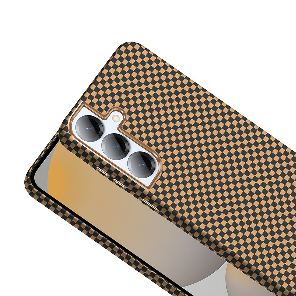 Galaxy S25 Kılıf M-safe Şarj Özellikli Karbon Fiber Görünümlü Zore Gros Kapak