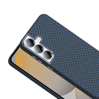 Galaxy S25 Kılıf M-safe Şarj Özellikli Karbon Fiber Görünümlü Zore Gros Kapak