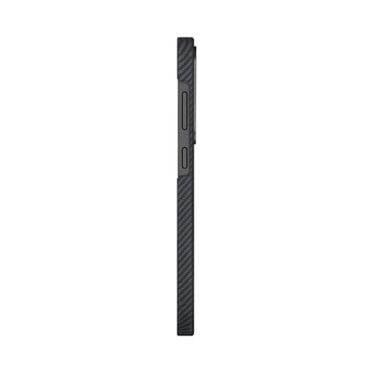 Galaxy S25 Kılıf M-safe Şarj Özellikli 600D Aramid Fiber Pitaka Ultra-Slim Classic Serisi Black-Grey Twill Kapak