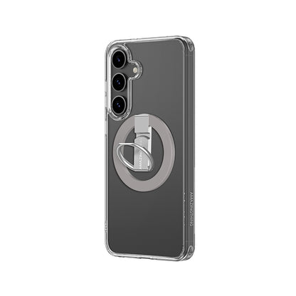 Galaxy S25 Plus Kılıf M-safe Şarj Özellikli Yüzük Standlı Amazingthing Minimal Grip Serisi Kapak