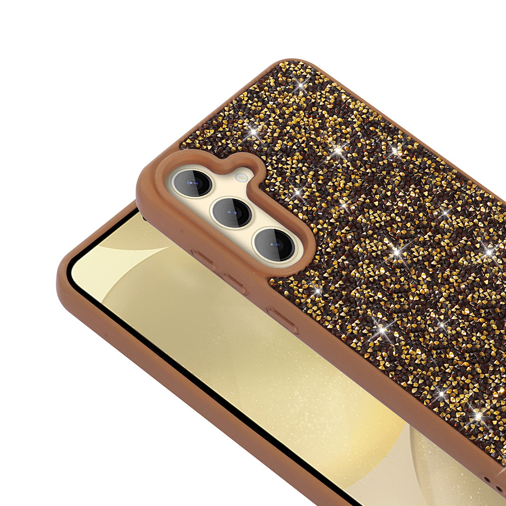 Galaxy S25 Plus Kılıf Parlak Taşlı Tasarım Zore Pırlanta Kapak