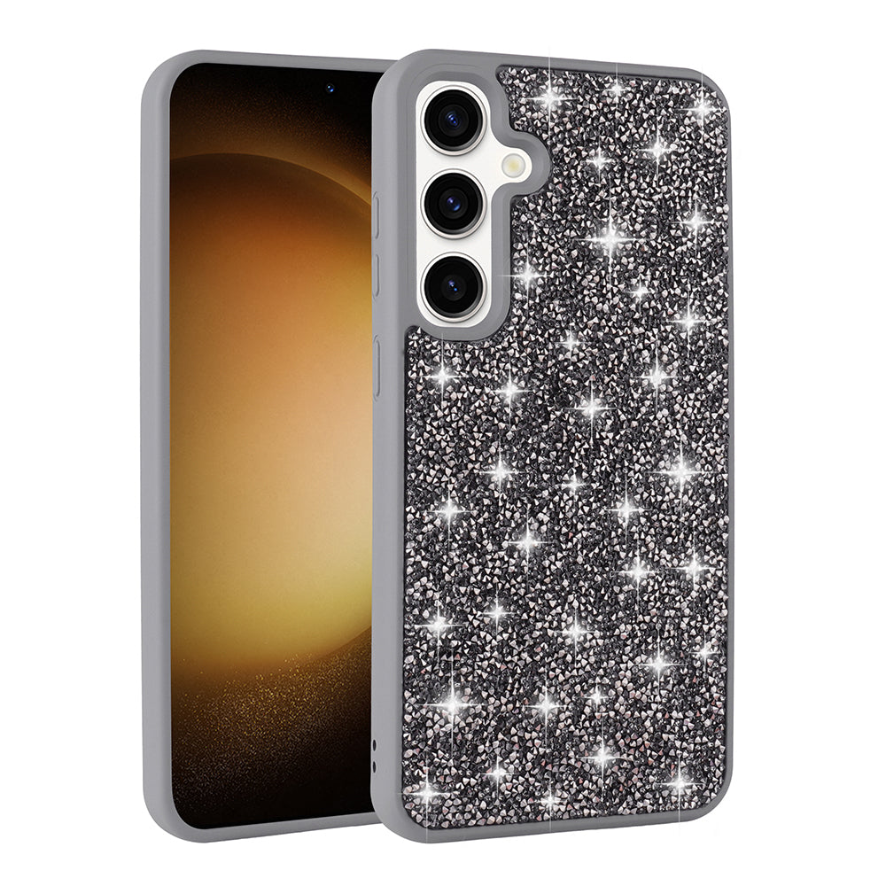 Galaxy S25 Plus Kılıf Parlak Taşlı Tasarım Zore Pırlanta Kapak