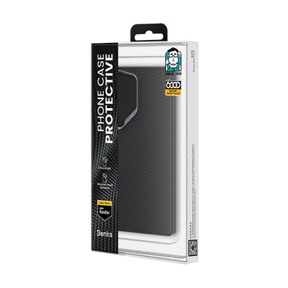 Galaxy S25 Ultra Kılıf Benks M-safe Şarj Özellikli Magnetik ArmorAir 600D Kevlar Fiber Kapak
