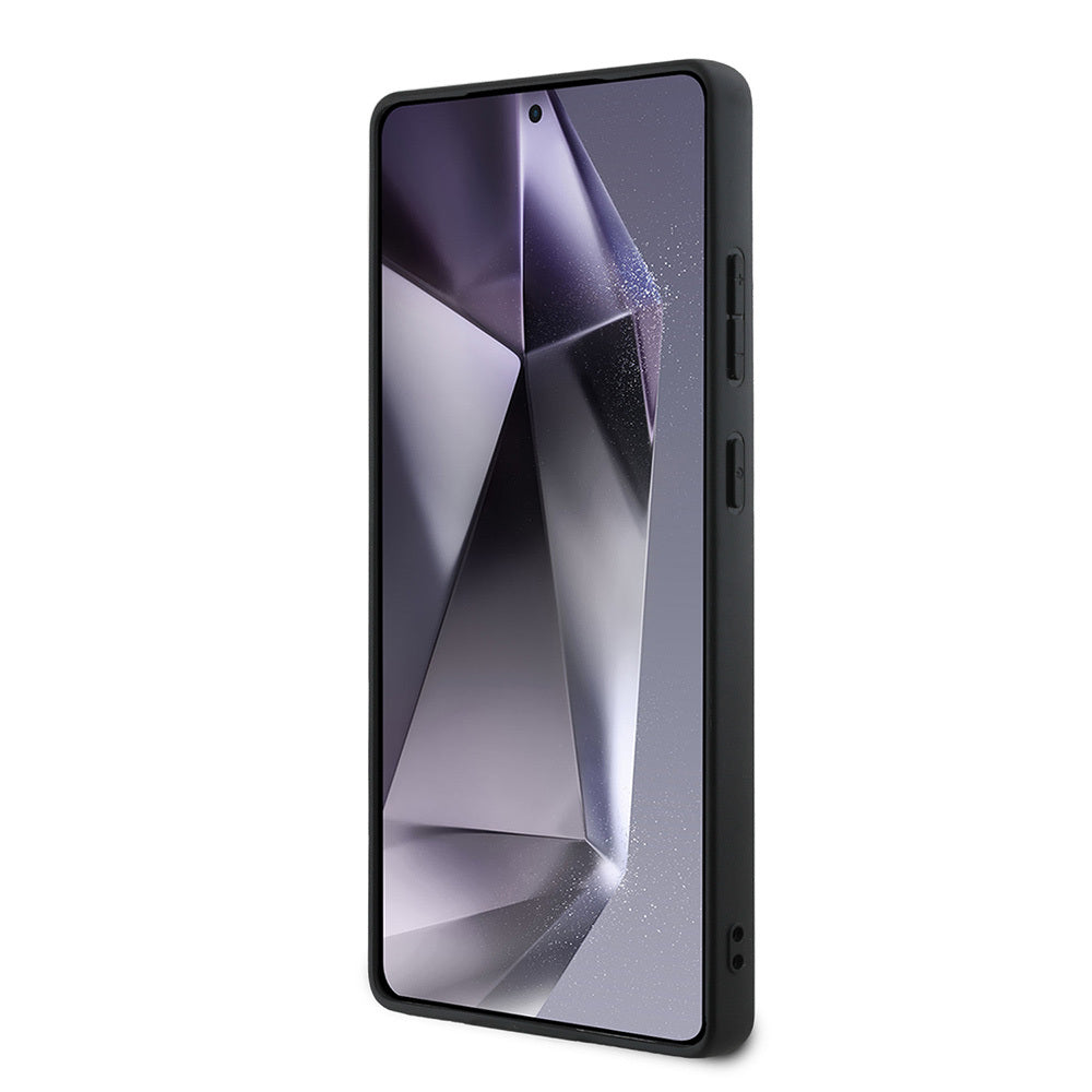 Galaxy S25 Ultra Kılıf Guess Orjinal Lisanslı 4G Desenli Sıcak Damgalı Üçgen Logolu Kapak