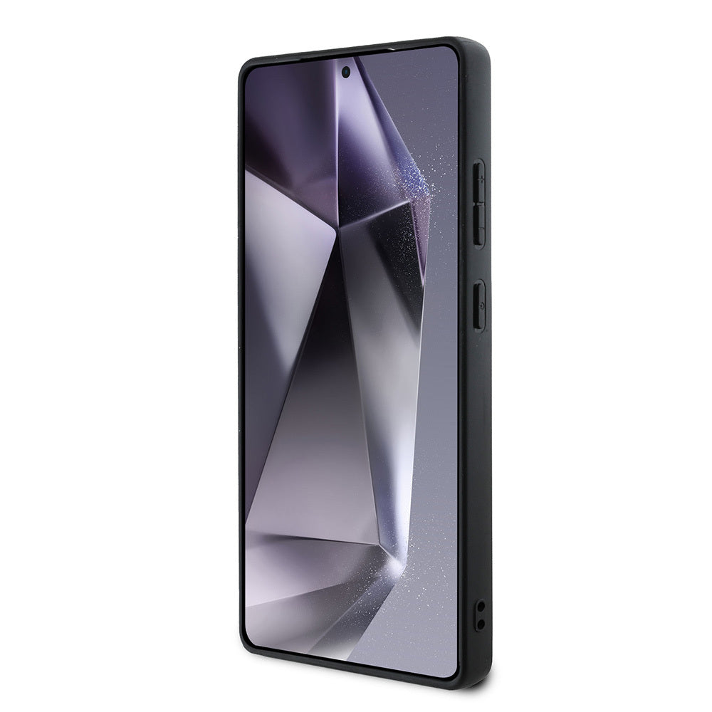 Galaxy S25 Ultra Kılıf Guess Orjinal Lisanslı PU Deri 4G Desenli Metal Büyük 4G ve Yazı Logolu Kapak