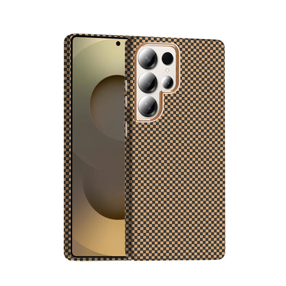 Galaxy S25 Ultra Kılıf M-safe Şarj Özellikli Karbon Fiber Görünümlü Zore Gros Kapak