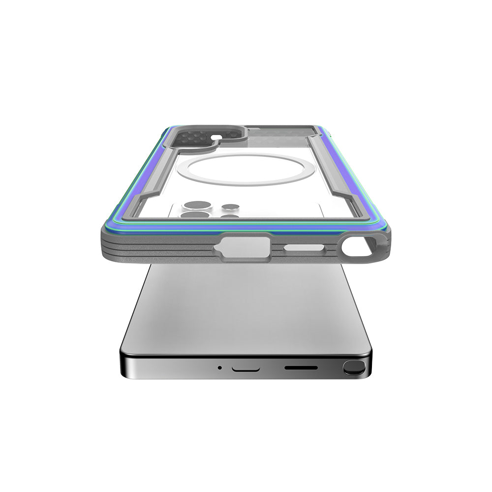 Galaxy S25 Ultra Kılıf M-safe Şarj Özellikli Airbagli Raptic Shield Serisi Şeffaf Arka Yüzey Kapak