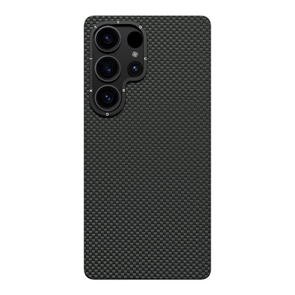 Galaxy S25 Ultra Kılıf M-safe Şarj Özellikli Aramid Fiber Youngkit 1500D Kevlar Extreme Wing Serisi Kapak