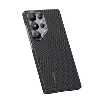 Galaxy S25 Ultra Kılıf M-safe Şarj Özellikli Karbon Fiber Benks Montage ArmorAir Kevlar Kapak