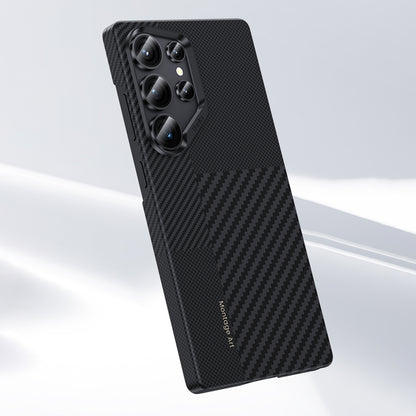 Galaxy S25 Ultra Kılıf M-safe Şarj Özellikli Karbon Fiber Benks Montage ArmorAir Kevlar Kapak