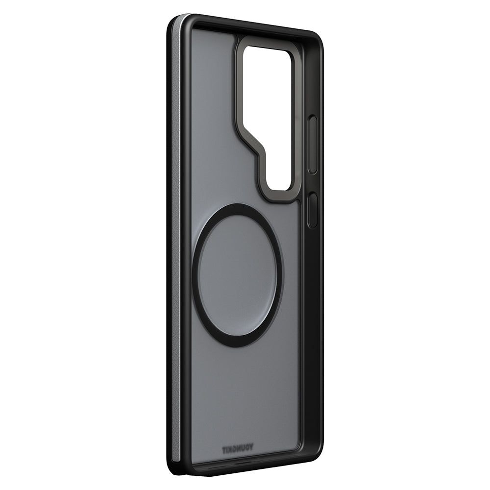 Galaxy S25 Ultra Kılıf M-safe Şarj Özellikli Youngkit Rock Sand Serisi Kapak