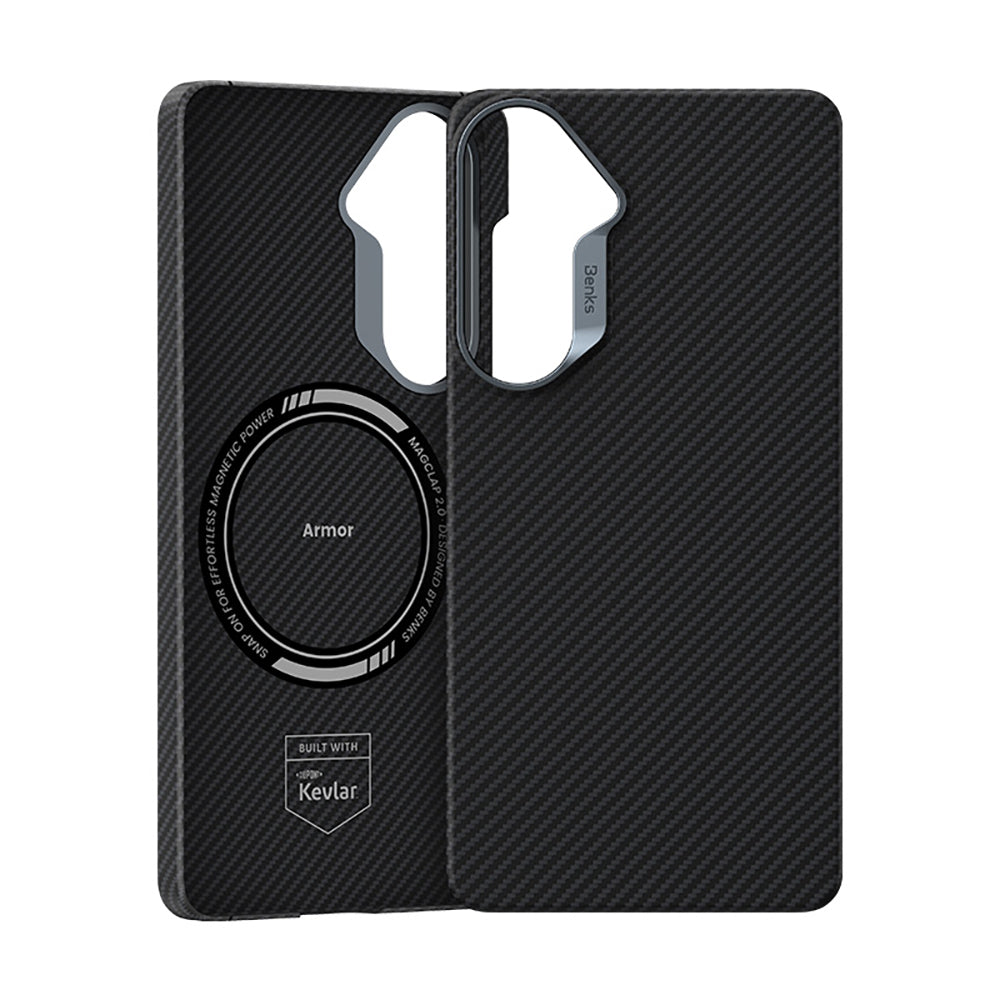 Galaxy S26 Kılıf Benks M-safe Şarj Özellikli Magnetik ArmorAir 600D Kevlar Fiber Kapak