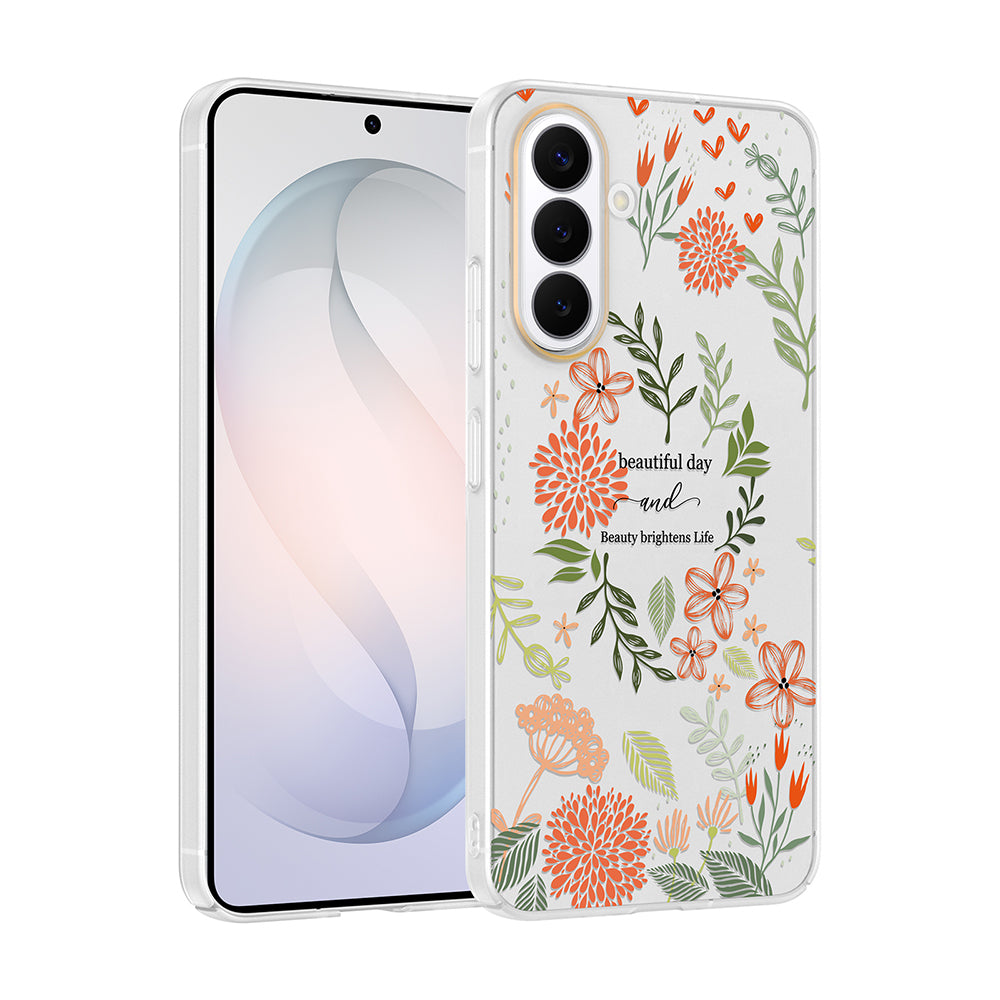 Galaxy S26 Kılıf Kamera Korumalı Desenli Zore Klip Kapak