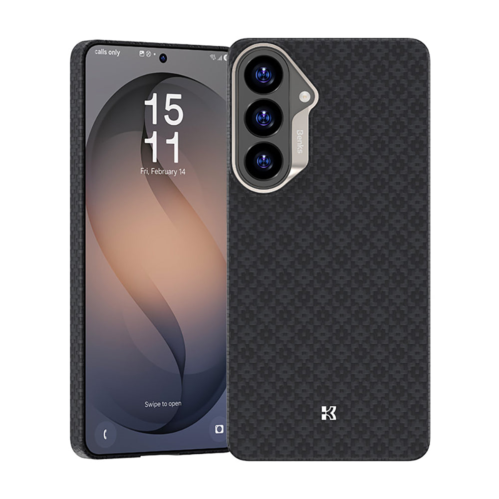 Galaxy S26 Kılıf M-Safe Şarj Özellikli Benks ArmorAir ArmorGrid Serisi Kevlar Kapak