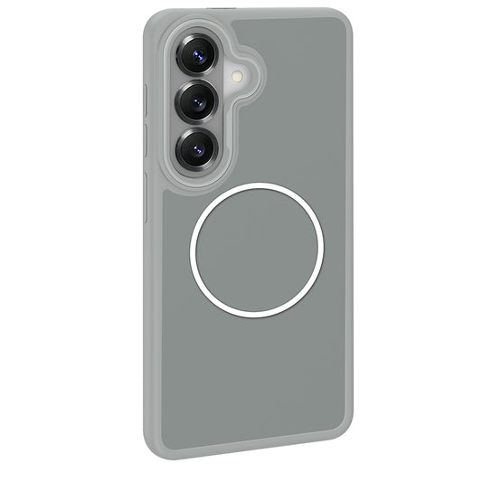 Galaxy S26 Kılıf M-Safe Şarj Özellikli Metal Kamera Çerçeveli Zore Sanremo Silikon Kapak