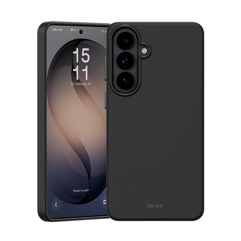 Galaxy S26 Plus Kılıf M-safe Şarj Özellikli Çizilmeye Dayanıklı Benks VitaPro Serisi PU Deri Kapak