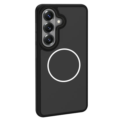 Galaxy S26 Plus Kılıf M-Safe Şarj Özellikli Metal Kamera Çerçeveli Zore Sanremo Silikon Kapak