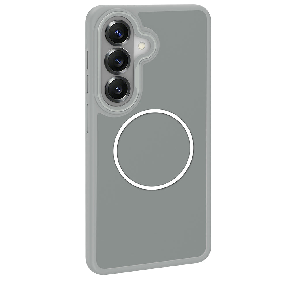 Galaxy S26 Plus Kılıf M-Safe Şarj Özellikli Metal Kamera Çerçeveli Zore Sanremo Silikon Kapak