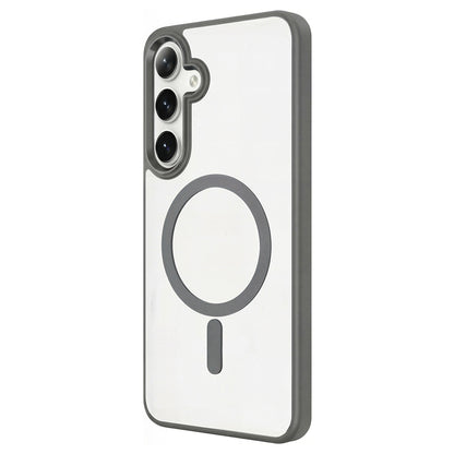 Galaxy S26 Plus Kılıf M-safe Şarj Özellikli Zore Krom M-safe Silikon Kapak
