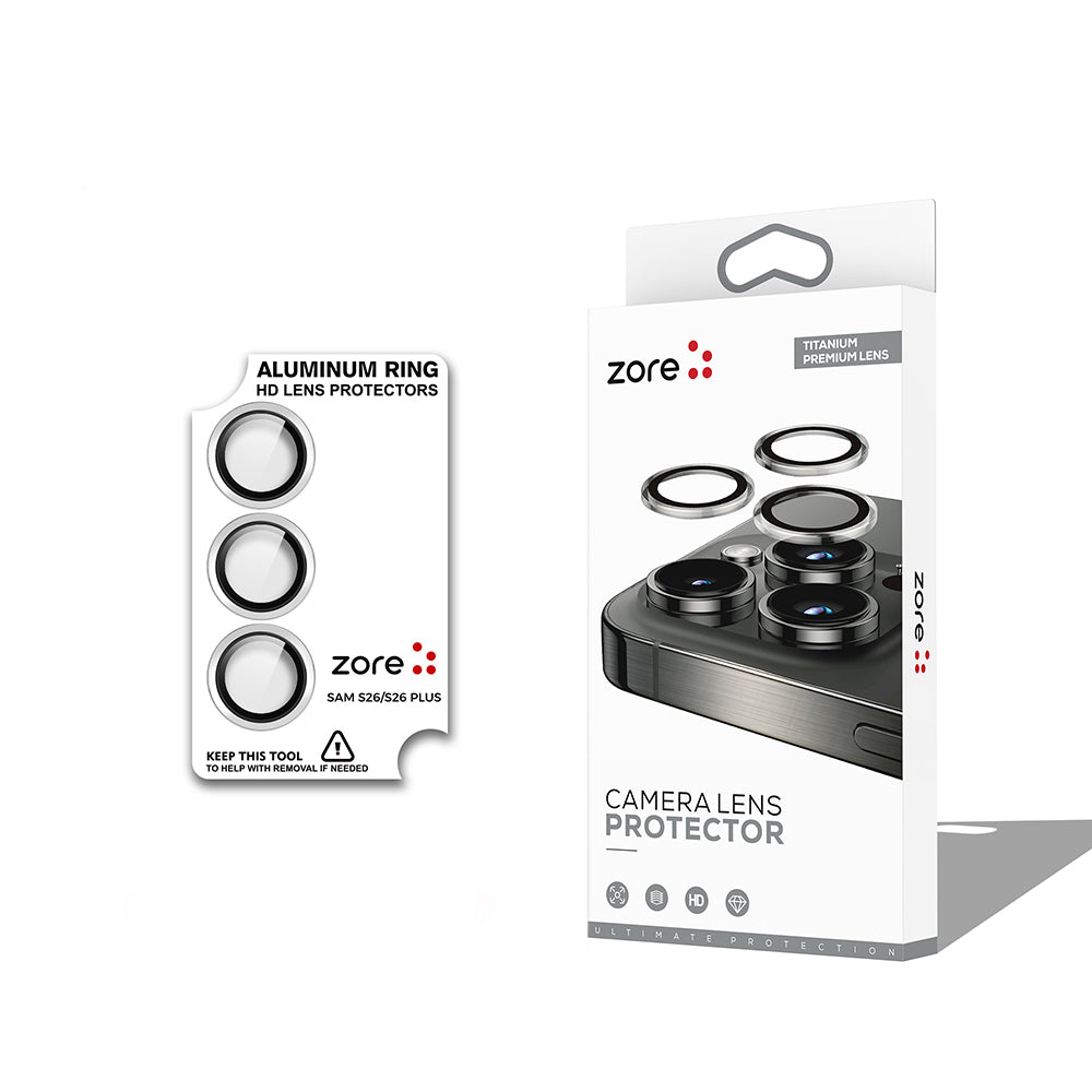 Galaxy S26 Plus Zore CL-12 Premium Safir Parmak İzi Bırakmayan Anti-Reflective Kamera Lens Koruyucu