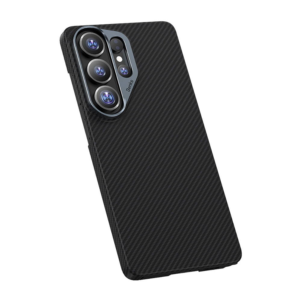 Galaxy S26 Ultra Kılıf Benks M-safe Şarj Özellikli Magnetik ArmorAir 600D Kevlar Fiber Kapak