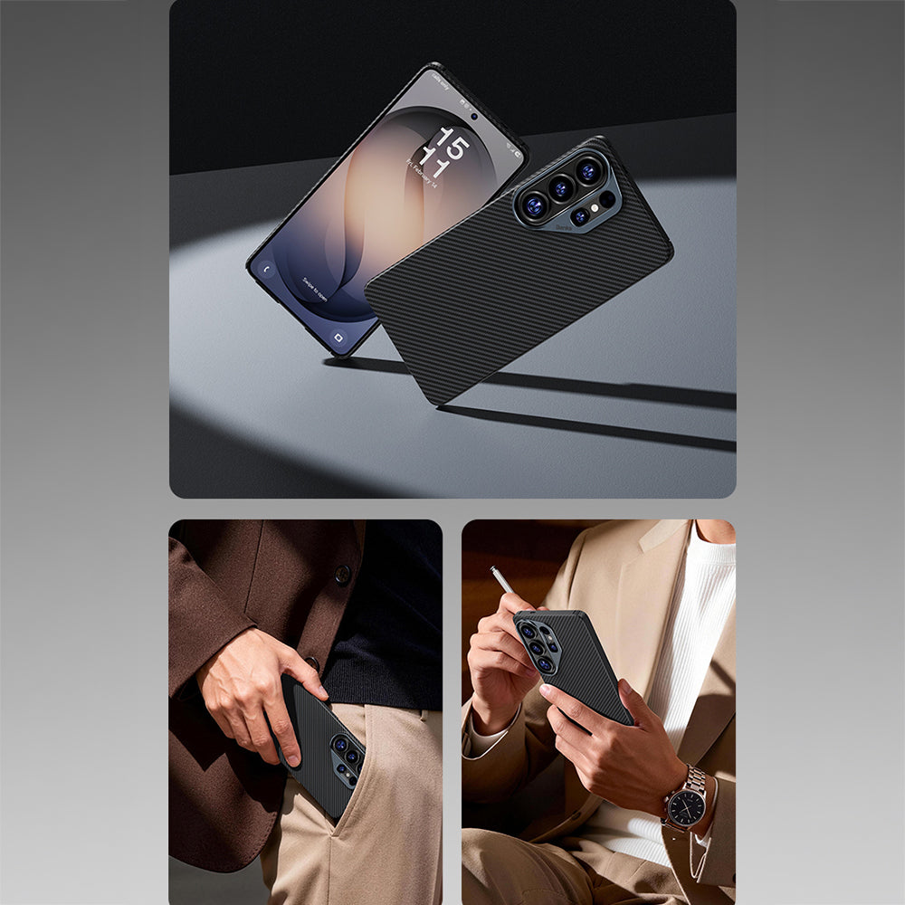 Galaxy S26 Ultra Kılıf Benks M-safe Şarj Özellikli Magnetik ArmorAir 600D Kevlar Fiber Kapak