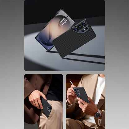 Galaxy S26 Ultra Kılıf Benks M-safe Şarj Özellikli Magnetik ArmorAir 600D Kevlar Fiber Kapak