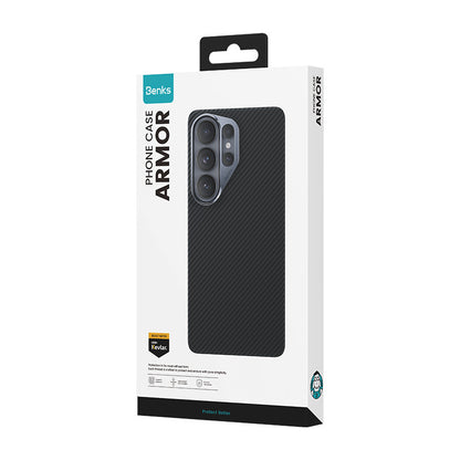 Galaxy S26 Ultra Kılıf Benks M-safe Şarj Özellikli Magnetik ArmorAir 600D Kevlar Fiber Kapak