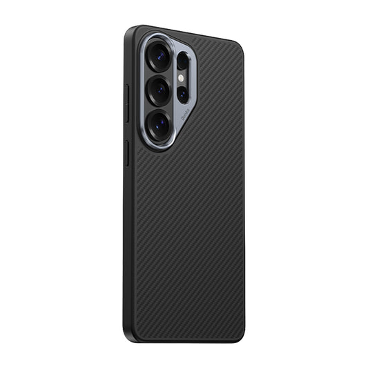 Galaxy S26 Ultra Kılıf Karbon Fiber M-safe Şarj Özellikli Benks Hybrid ArmorPro 600D Kevlar Kapak