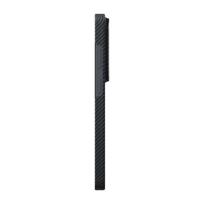 Galaxy S26 Ultra Kılıf M-safe Şarj Özellikli 600D Aramid Fiber Pitaka Ultra-Slim Classic Serisi Black-Grey Twill Kapak