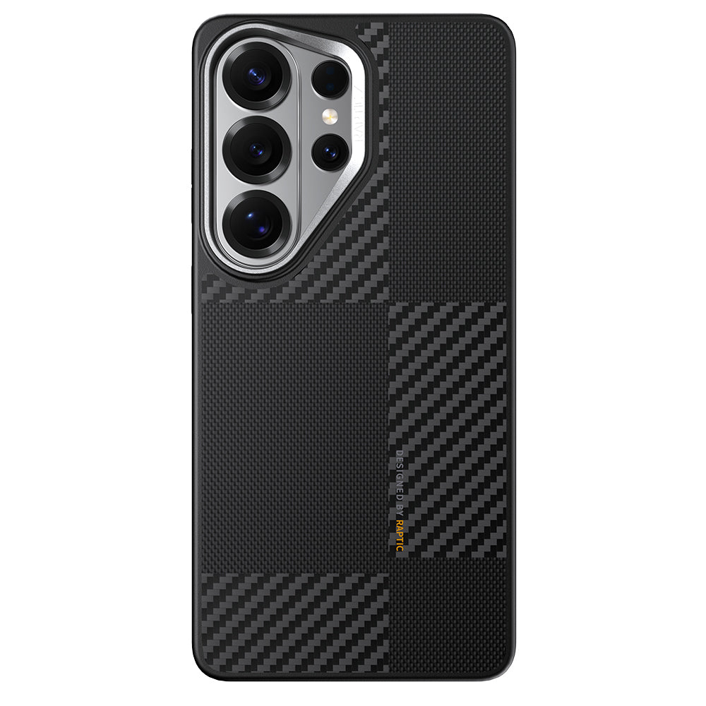 Galaxy S26 Ultra Kılıf M-safe Şarj Özellikli 600D Metal Kamera Çerçeveli Raptic Aramid Dual Serisi Kapak