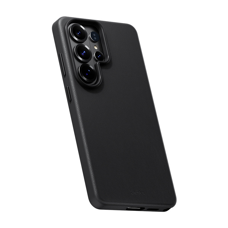 Galaxy S26 Ultra Kılıf M-safe Şarj Özellikli Çizilmeye Dayanıklı Benks VitaPro Serisi PU Deri Kapak