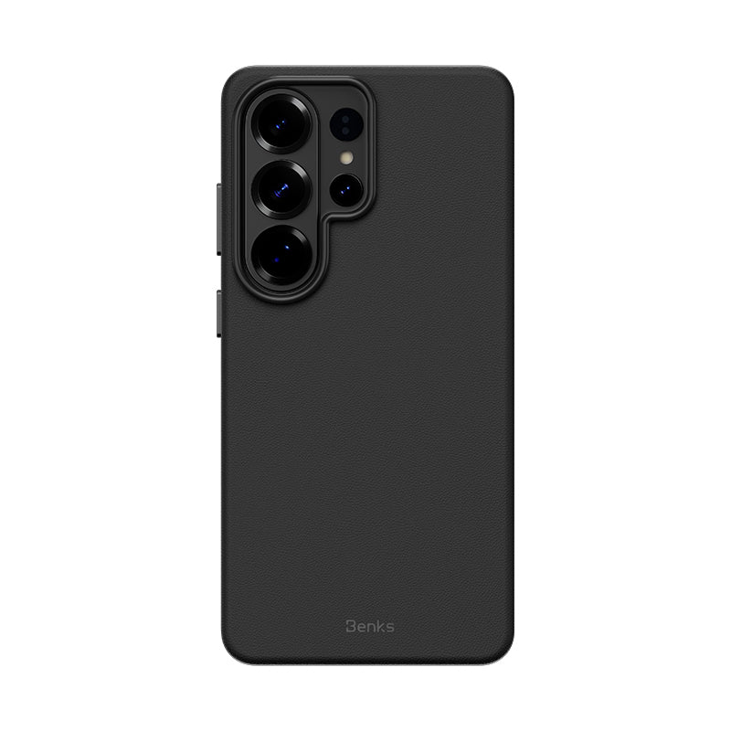 Galaxy S26 Ultra Kılıf M-safe Şarj Özellikli Çizilmeye Dayanıklı Benks VitaPro Serisi PU Deri Kapak