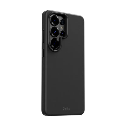 Galaxy S26 Ultra Kılıf M-safe Şarj Özellikli Çizilmeye Dayanıklı Benks VitaPro Serisi PU Deri Kapak