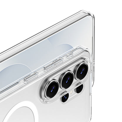Galaxy S26 Ultra Kılıf M-safe Şarj Özellikli Transparan Sert PC Wlons Pita Kapak