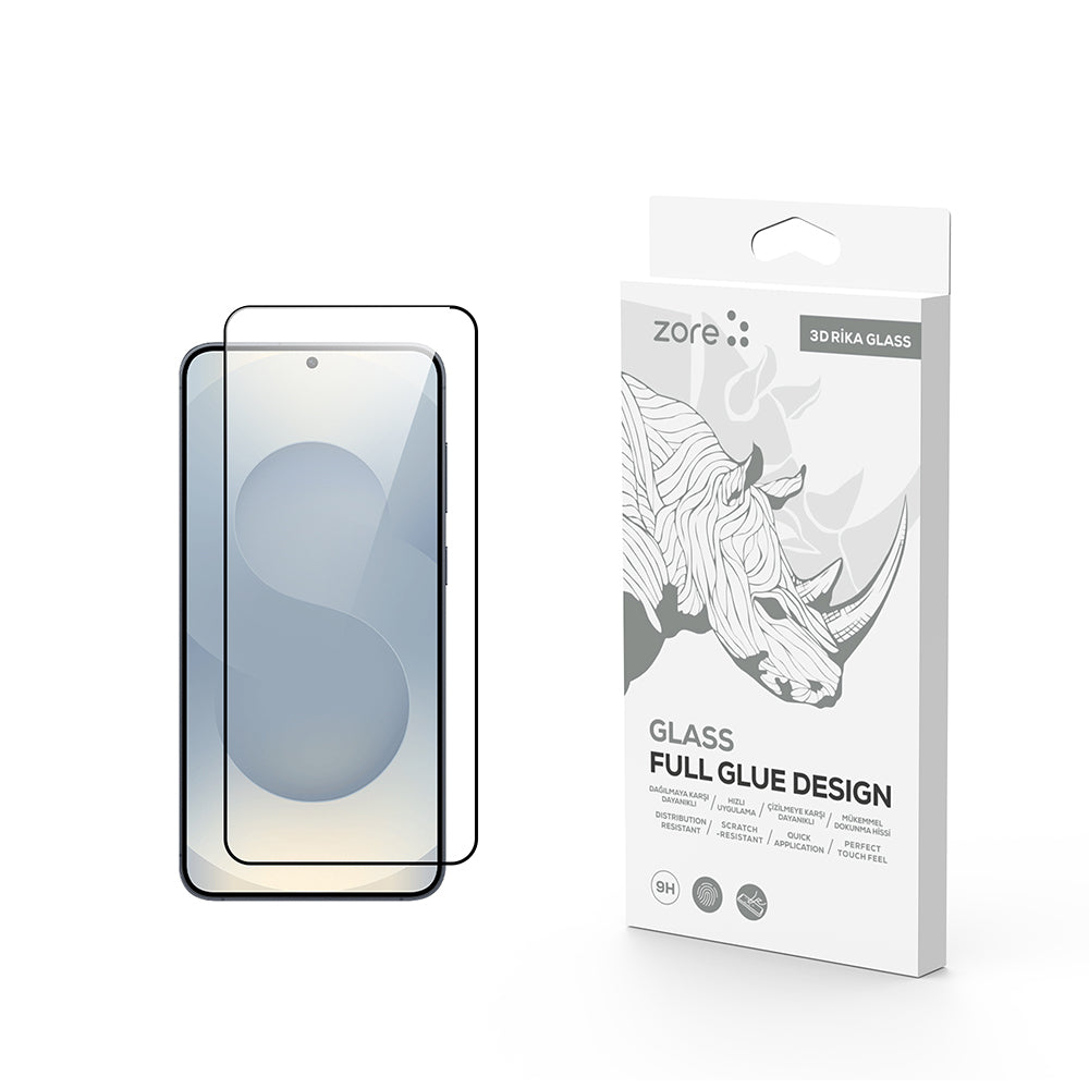 Galaxy S26 Zore Rika Premium Temperli Cam Ekran Koruyucu
