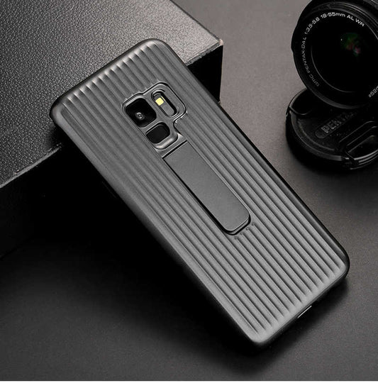 Galaxy S9 Kılıf Zore Wave Standlı Mıknatıslı Kapak