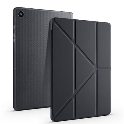 Galaxy Tab A11 Kılıf Zore Tri Folding Kalem Bölmeli Standlı Kılıf