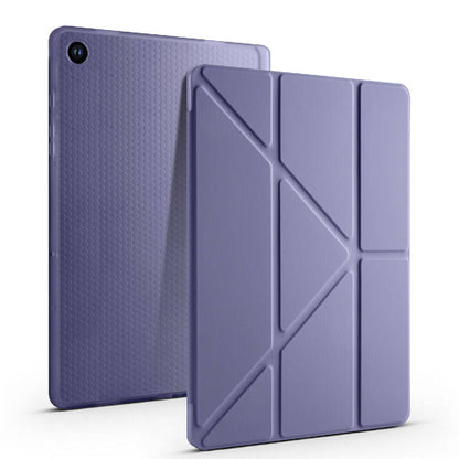 Galaxy Tab A11 Kılıf Zore Tri Folding Kalem Bölmeli Standlı Kılıf