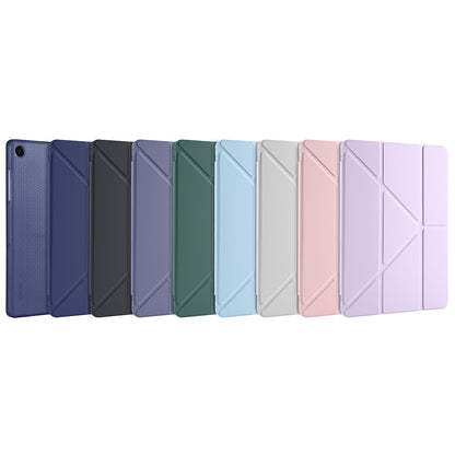 Galaxy Tab A11 Plus Kılıf Zore Tri Folding Kalem Bölmeli Standlı Kılıf