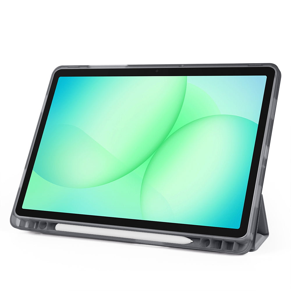 Galaxy Tab A11 Plus Kılıf Zore Tri Folding Kalem Bölmeli Standlı Kılıf