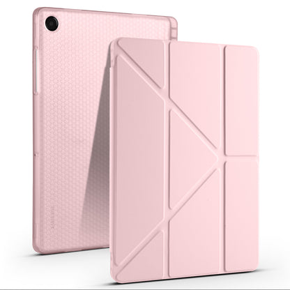 Galaxy Tab A11 Plus Kılıf Zore Tri Folding Kalem Bölmeli Standlı Kılıf