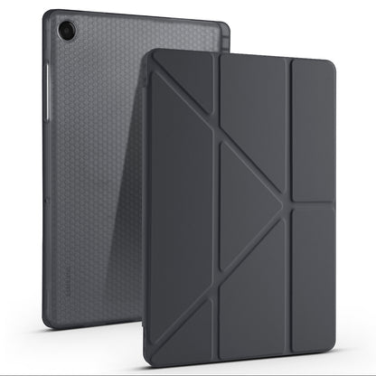 Galaxy Tab A11 Plus Kılıf Zore Tri Folding Kalem Bölmeli Standlı Kılıf