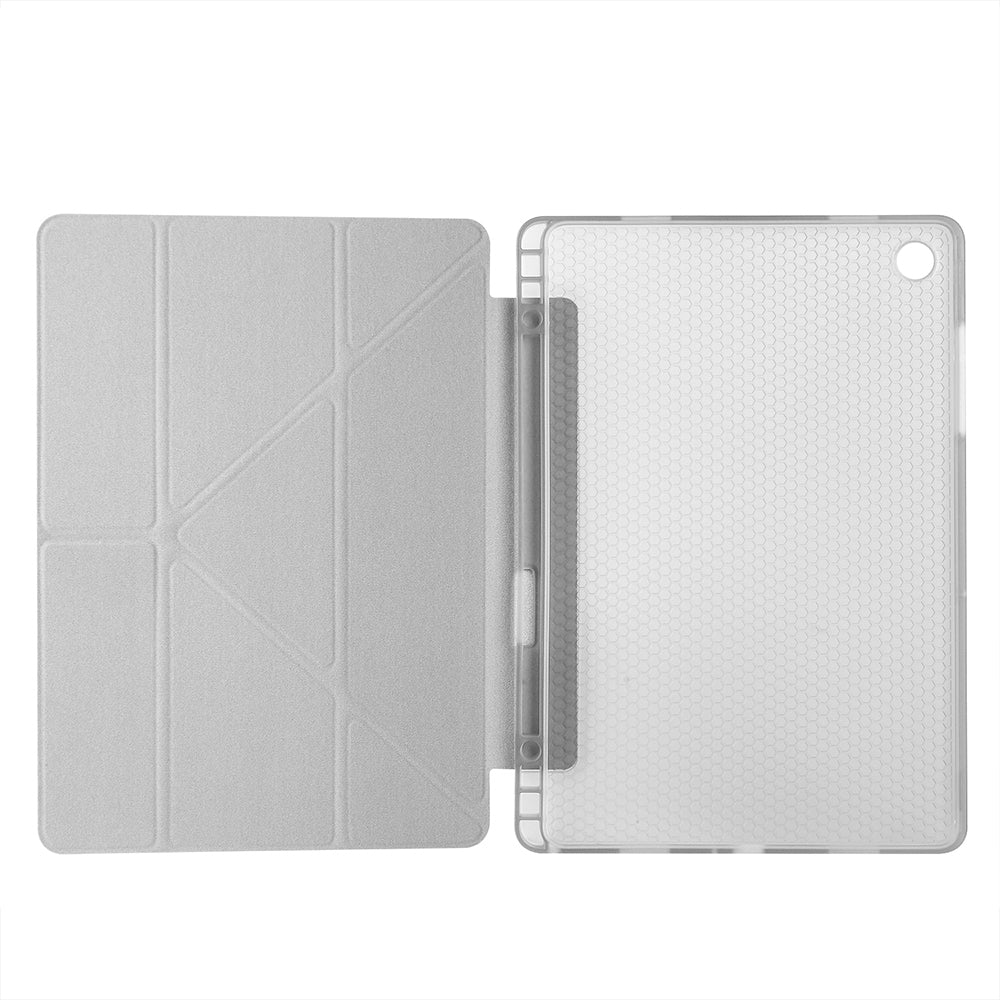 Galaxy Tab A11 Plus Kılıf Zore Tri Folding Kalem Bölmeli Standlı Kılıf