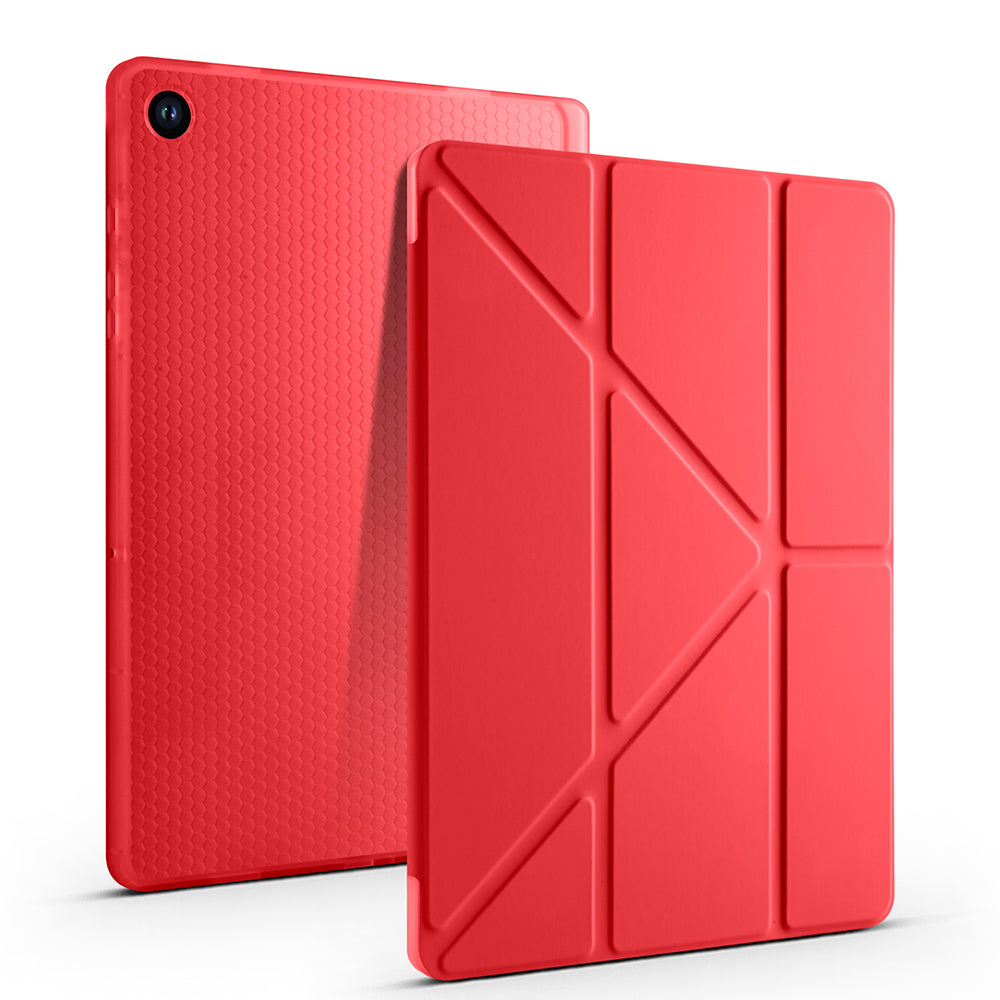 Galaxy Tab A11 Plus Kılıf Zore Tri Folding Kalem Bölmeli Standlı Kılıf