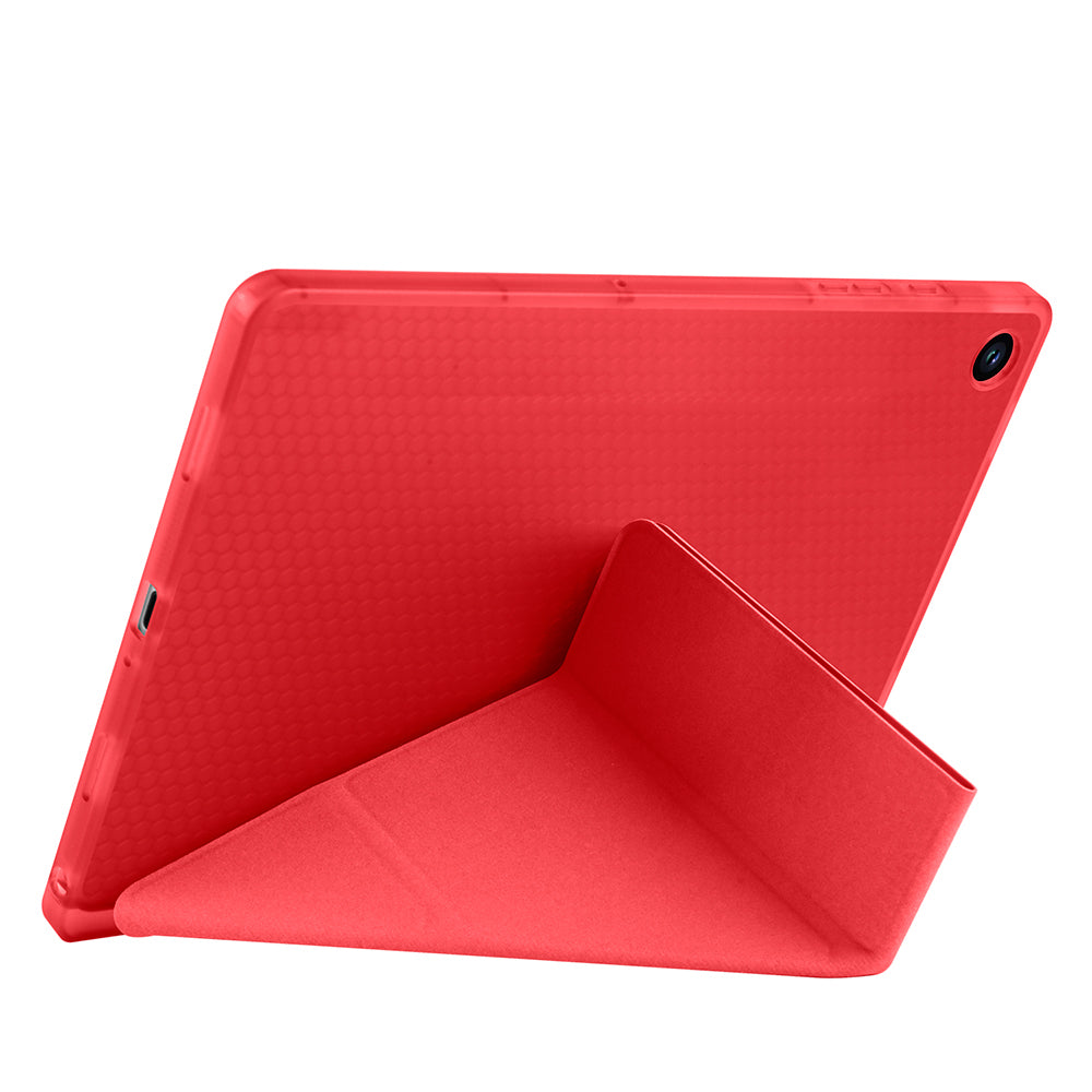 Galaxy Tab A11 Plus Kılıf Zore Tri Folding Kalem Bölmeli Standlı Kılıf