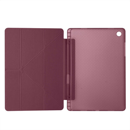 Galaxy Tab A11 Plus Kılıf Zore Tri Folding Kalem Bölmeli Standlı Kılıf