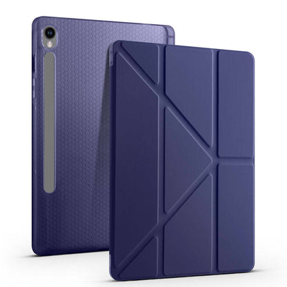 Galaxy Tab S10 Lite Kılıf Zore Tri Folding Kalem Bölmeli Standlı Kılıf