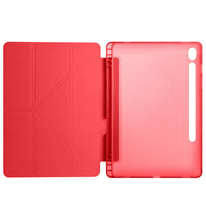 Galaxy Tab S10 Lite Kılıf Zore Tri Folding Kalem Bölmeli Standlı Kılıf