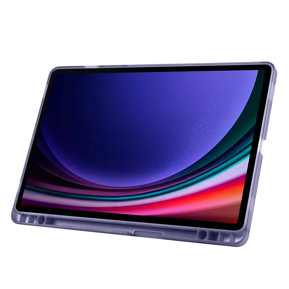Galaxy Tab S10 Lite Kılıf Zore Tri Folding Kalem Bölmeli Standlı Kılıf